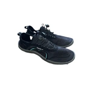 Speedo Mens Surfwalker Water Shoes Black Teal Size Small 7-8